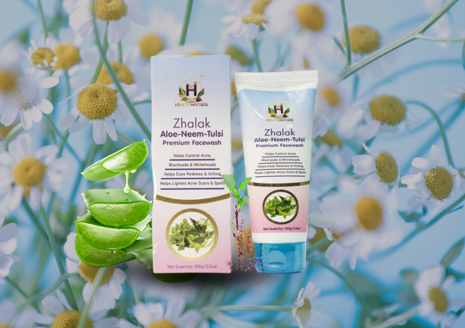Neem-Tulsi-Aloe Face Wash